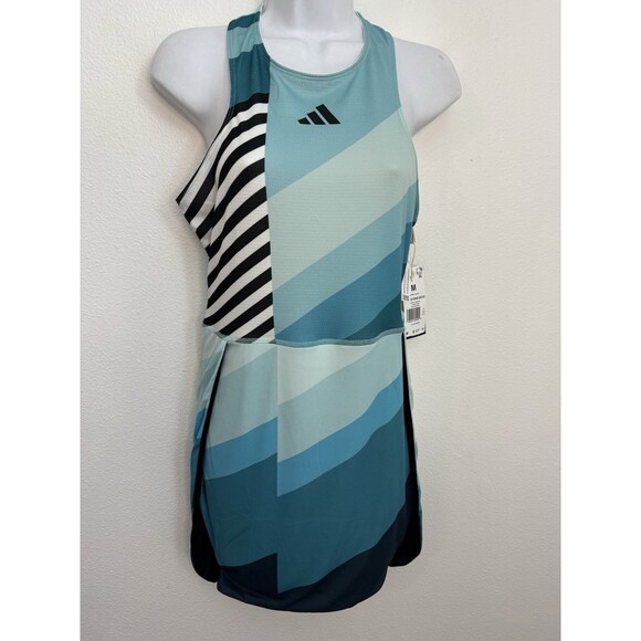 adidas US Open Transform Dress Women's Tennis Apparel Flash Aqua Medium NWT - Picture 1 of 11